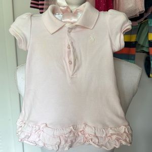 Ralph Lauren 3M Baby Girl Pink Polo Dress